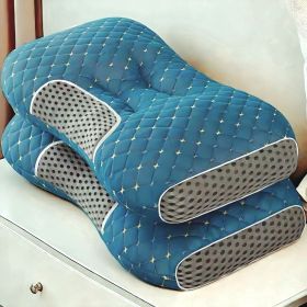 3D Knitted Cotton Massage Pillow(2pack) (Color: Atrovirens)