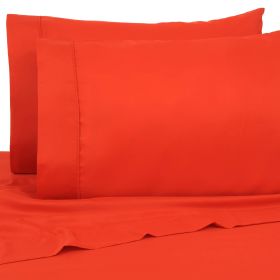 Premier Colorful Bright 4 pc Microfiber Sheet Sets (Color: Bright Red, size: KING)